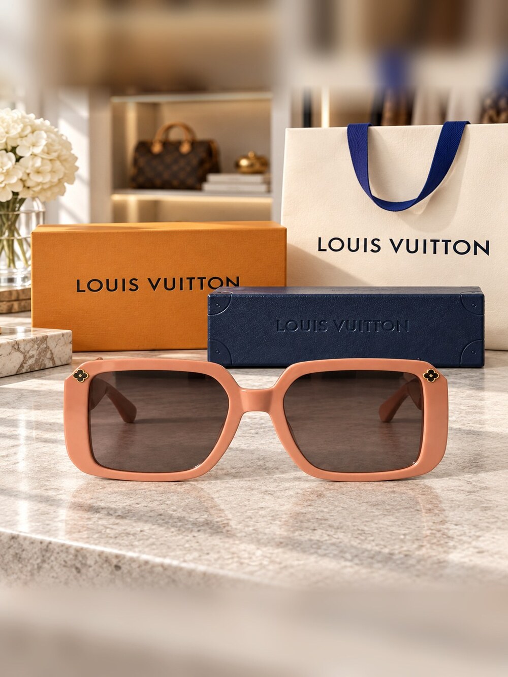 Louis Vuitton Blush Square Sunglasses